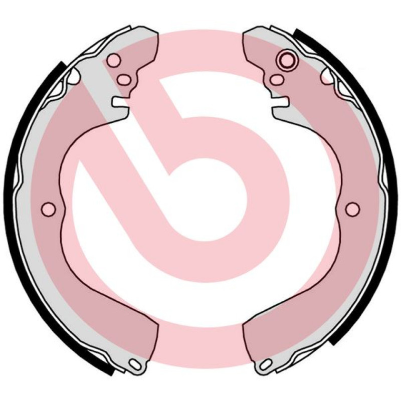 BREMBO S 54 525 Brake Shoe Set Rear for Outlander Space Wagon Runner Grandis PAJERO