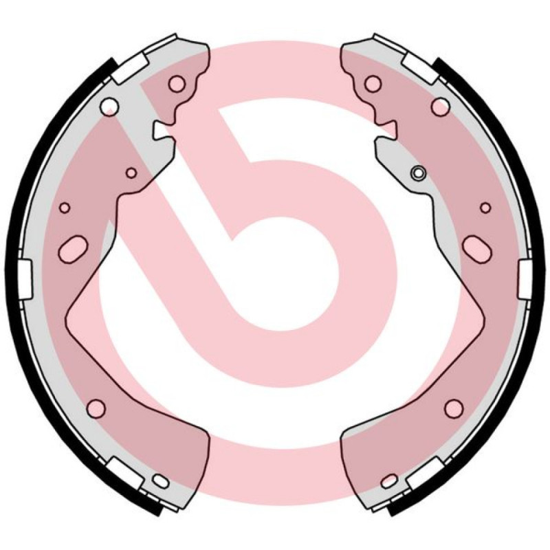 BREMBO S 49 527 Brake Shoe Set Rear for Ranger BT-50 B-Series