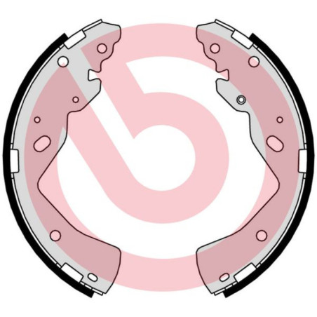 BREMBO S 49 527 Sada brzdových čeľustí zadné pre Ranger BT-50 B-Series