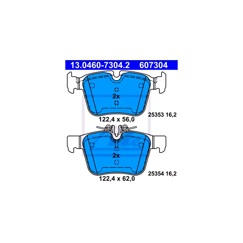 ATE 13.0460-7304.2 Brake Pads Set Rear for Mercedes C