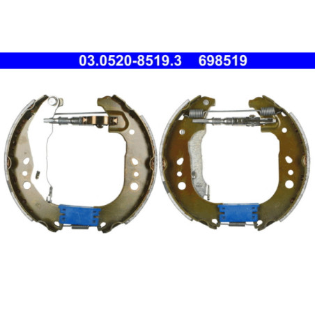 ATE 03.0520-8519.3 Sada brzdových čeľustí zadný pre Rapid Roomster Toledo