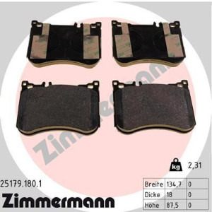 Pastillas de freno Delantero para Mercedes Clase S W222 C217 A217 SL R231 ZIMMERMANN 25179.180.1