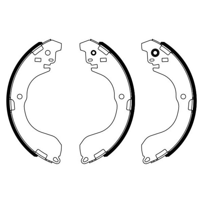 BOSCH 0 986 487 962 Jeu de mâchoires de frein pour