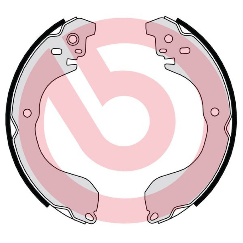 BREMBO S 37 511 Sada brzdových čeľustí zadné pre Sebring Compass Patriot Avenger Caliber Juke Micra