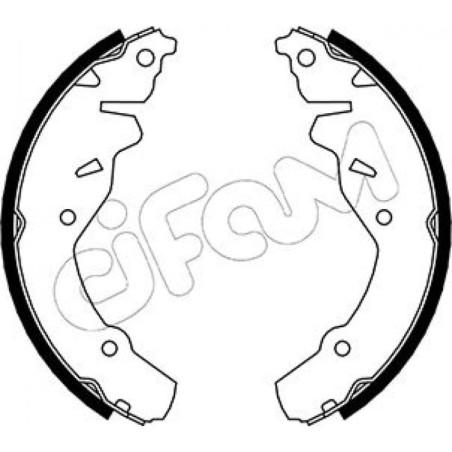 CIFAM 153-029 Bremsbackensatz für