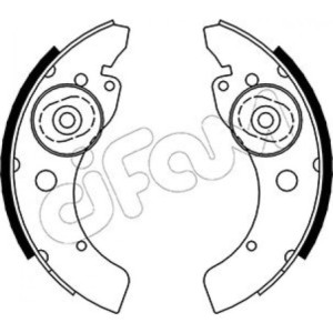CIFAM 153-053 Brake Shoe Set Rear for