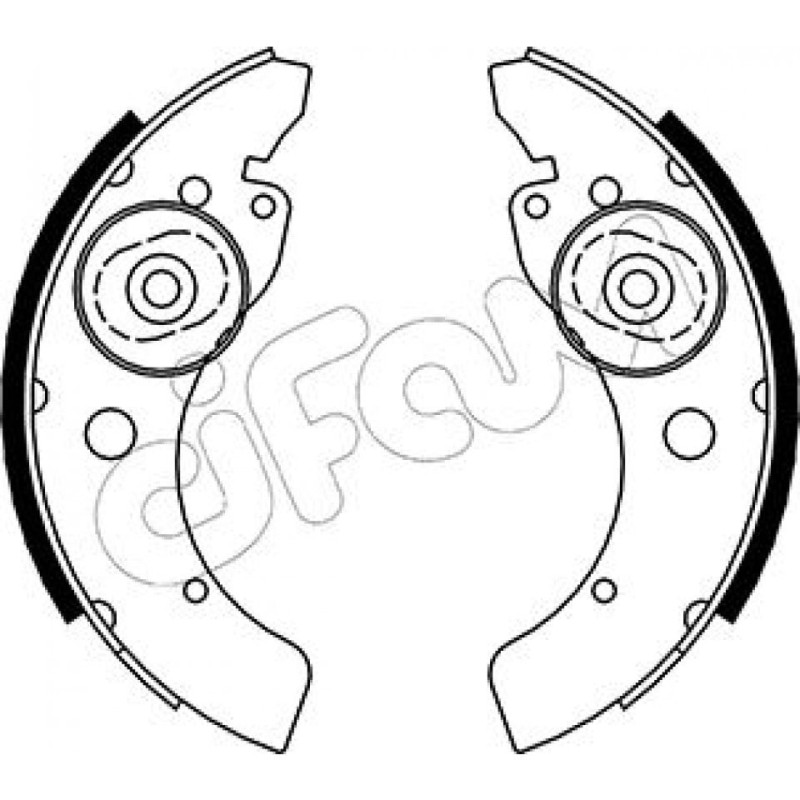 CIFAM 153-053 Kit ganasce freno per