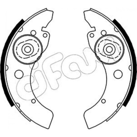 CIFAM 153-053 Kit ganasce freno per