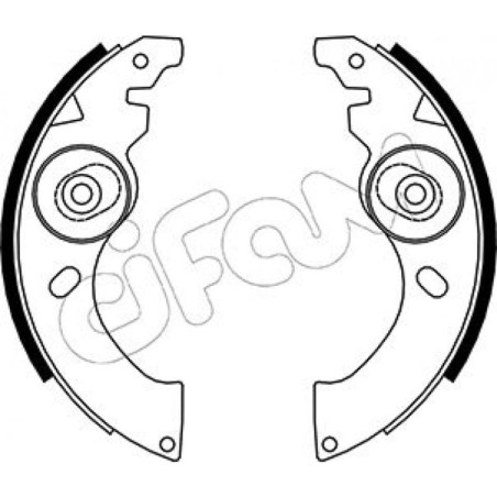 CIFAM 153-054 Bremsbackensatz für