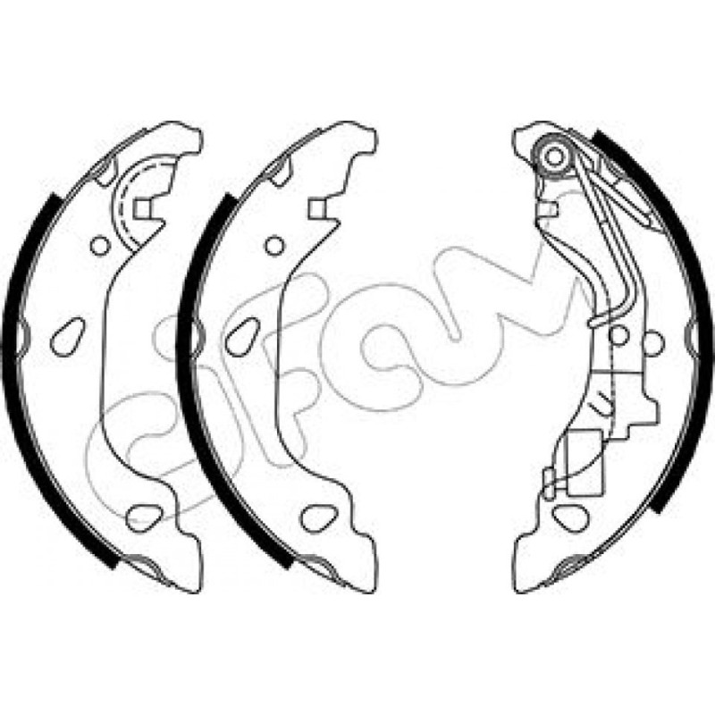 CIFAM 153-080Y Juego de zapatas de frenos para