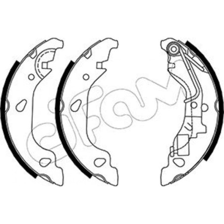 CIFAM 153-080Y Brake Shoe Set for