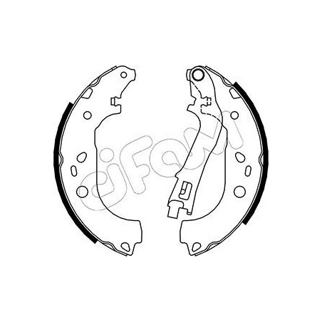CIFAM 153-088 Bremsbackensatz für
