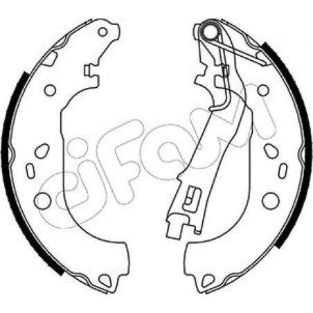 CIFAM 153-099 Brake Shoe Set for