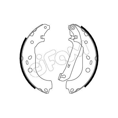 CIFAM 153-142 Bremsbackensatz für