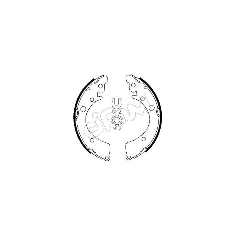 CIFAM 153-149 Sada brzdových čelistí pro