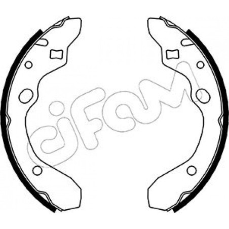 CIFAM 153-210 Brake Shoe Set for