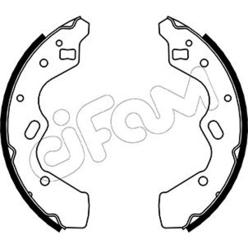 CIFAM 153-219 Sada brzdových čelistí pro