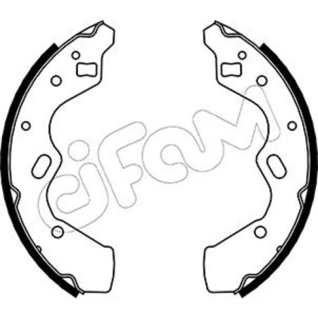 CIFAM 153-219 Jeu de mâchoires de frein pour
