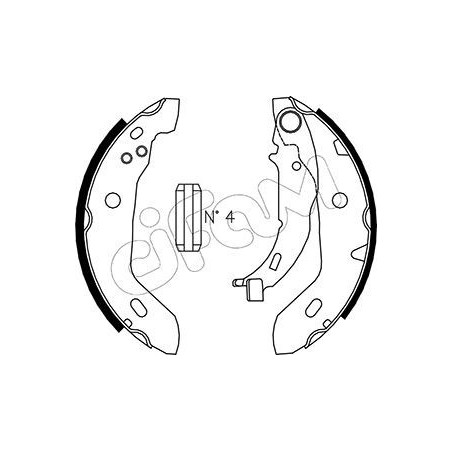 CIFAM 153-235 Bremsbackensatz für