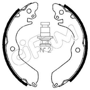 CIFAM 153-258 Bremsbackensatz für