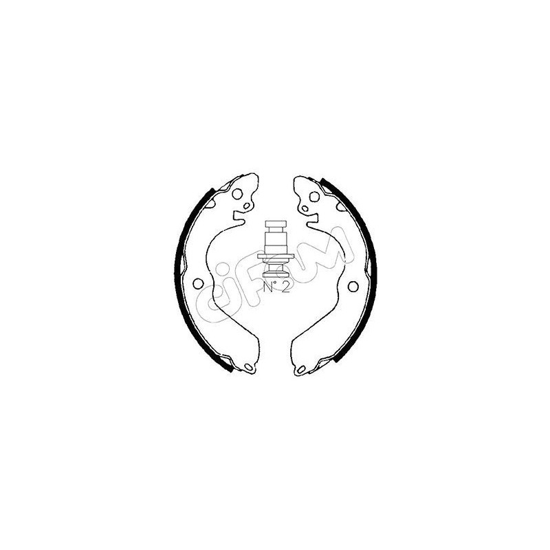 CIFAM 153-258 Kit ganasce freno per