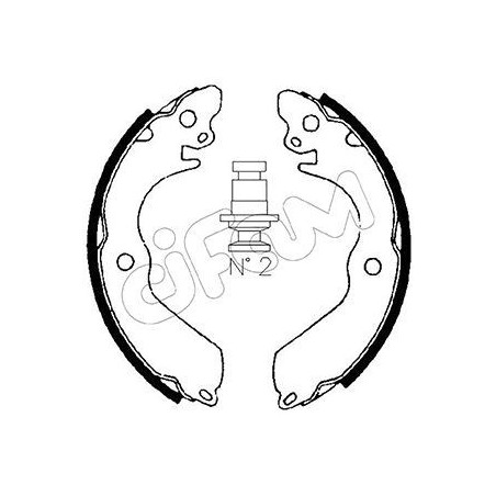 CIFAM 153-258 Brake Shoe Set Rear for