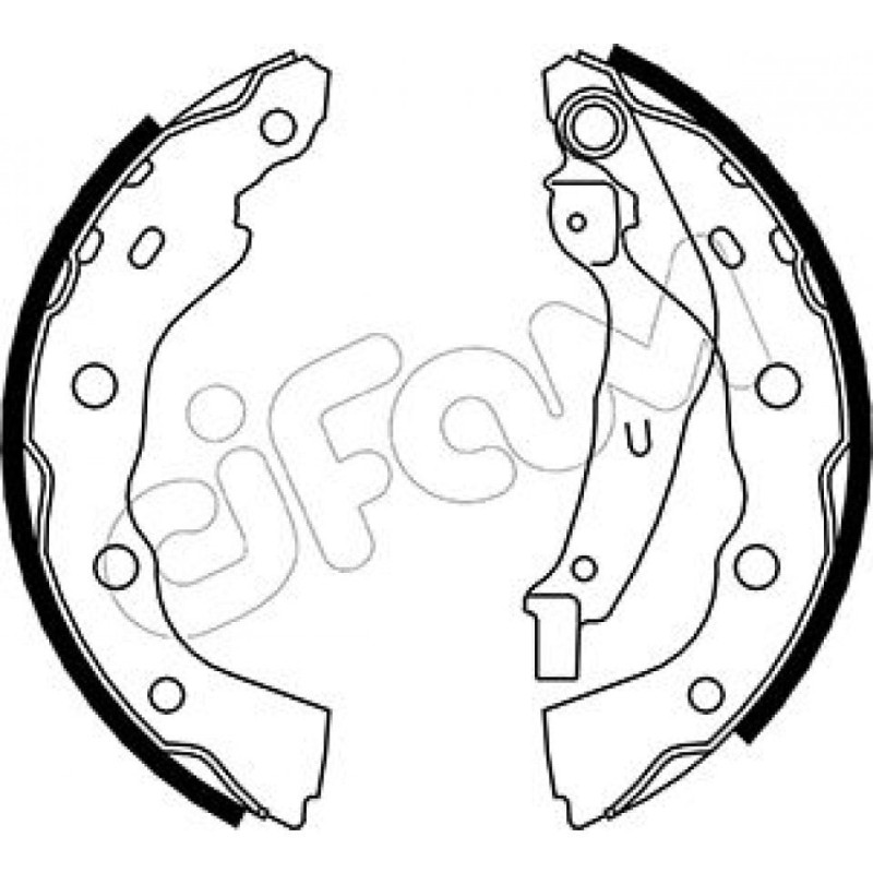 CIFAM 153-259 Brake Shoe Set Rear for