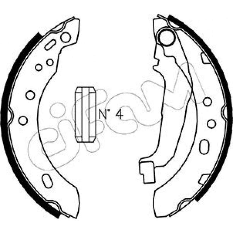 CIFAM 153-284 Kit ganasce freno per
