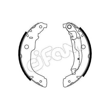 CIFAM 153-333 Bremsbackensatz für