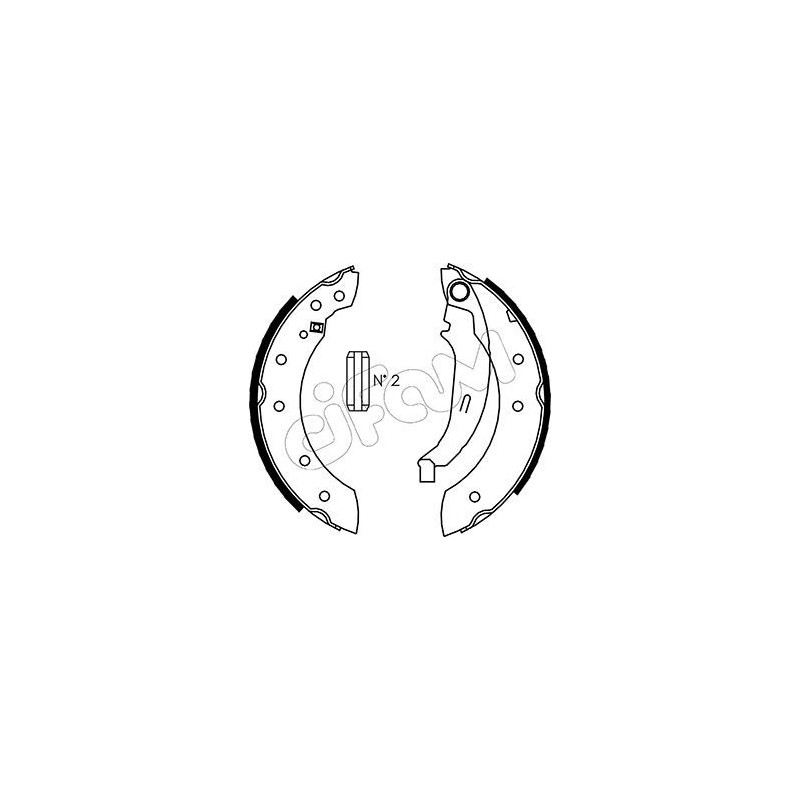 CIFAM 153-350 Bremsbackensatz für