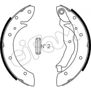CIFAM 153-351 Kit ganasce freno per