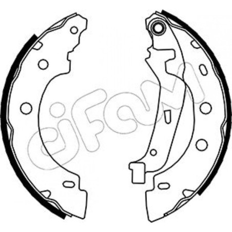 CIFAM 153-355 Brake Shoe Set for