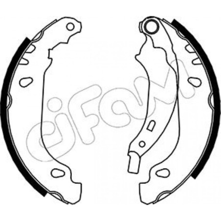 CIFAM 153-356 Bremsbackensatz für