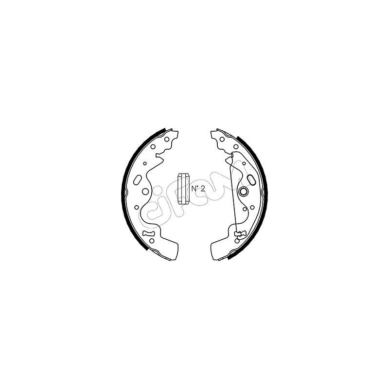 CIFAM 153-370 Bremsbackensatz für