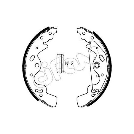CIFAM 153-370 Brake Shoe Set for