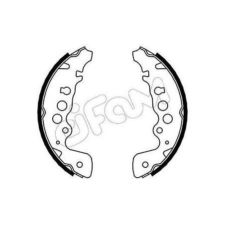 CIFAM 153-401 Bremsbackensatz für