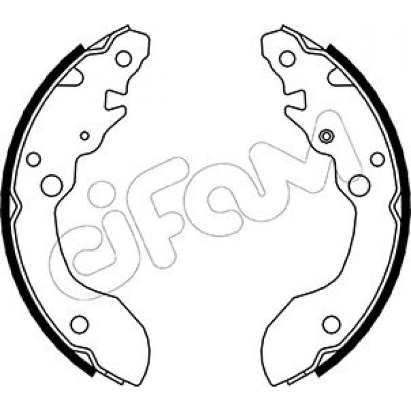 CIFAM 153-402 Bremsbackensatz für