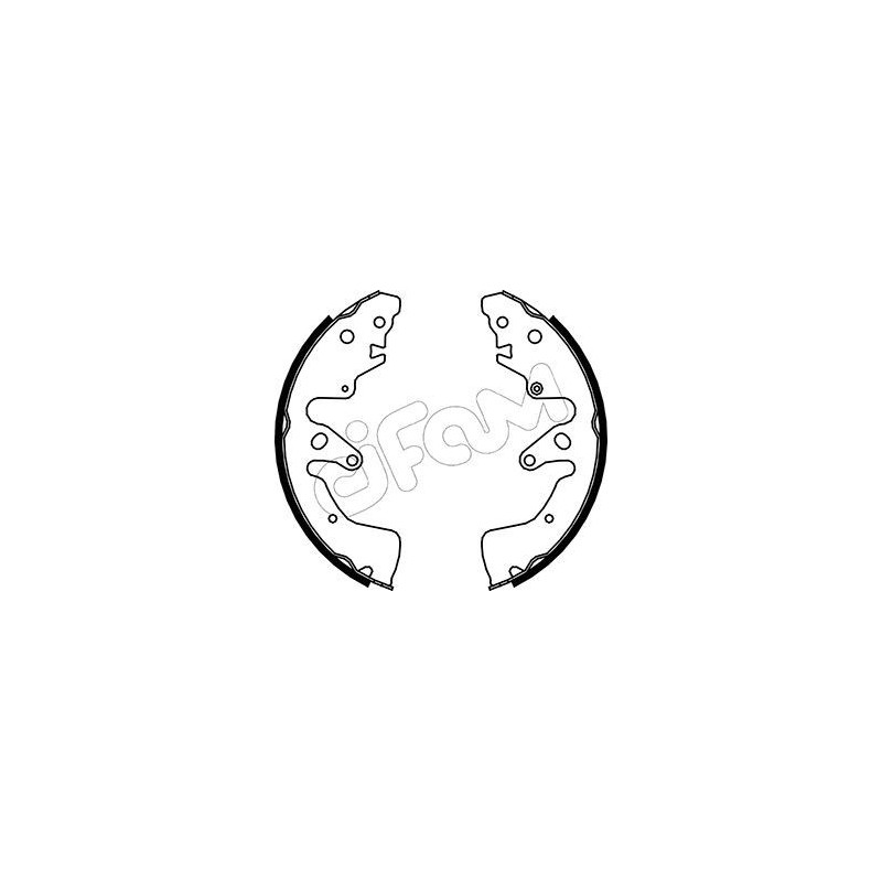 CIFAM 153-407 Brake Shoe Set Rear for