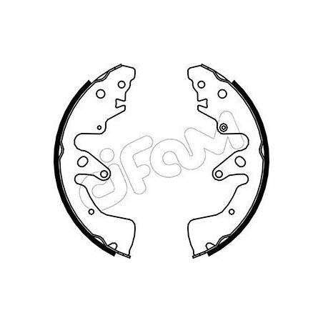 CIFAM 153-407 Sada brzdových čelistí pro