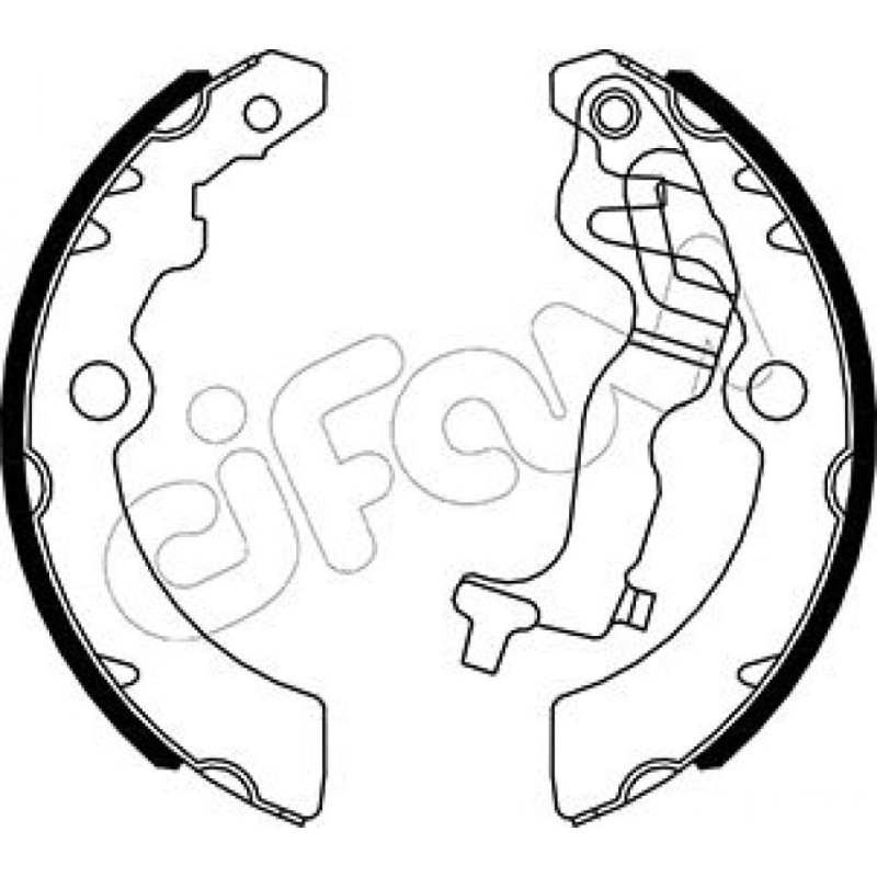CIFAM 153-518 Bremsbackensatz für