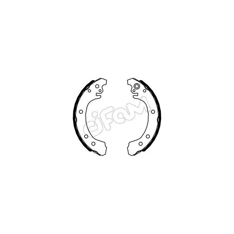 CIFAM 153-523 Jeu de mâchoires de frein pour
