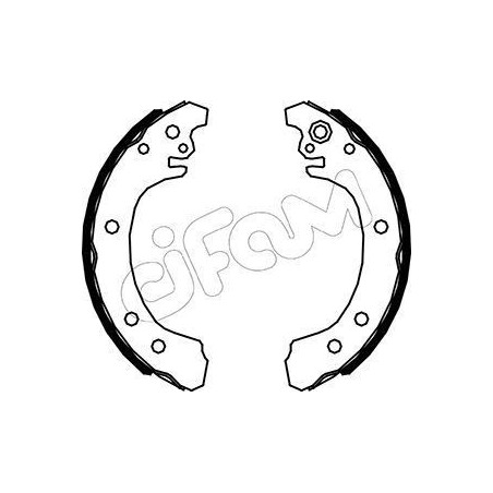CIFAM 153-523 Brake Shoe Set Rear for