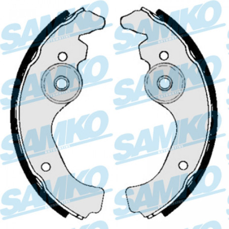 SAMKO 80660 Brake Shoe Set Rear for