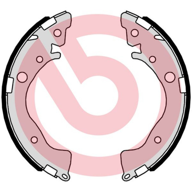 BREMBO S 28 521 Brake Shoe Set Rear for Honda Civic Jazz