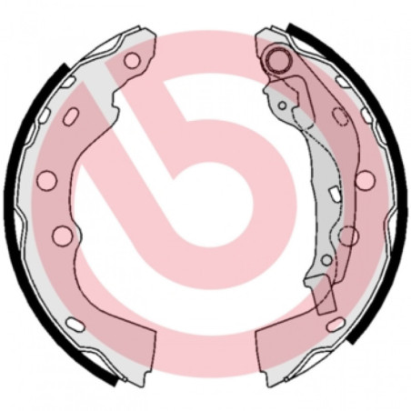 BREMBO S 78 510 Bremsbackensatz Hinten für Swift Justy