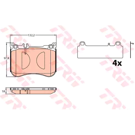 Pastillas de freno Delantero para Mercedes Clase S W222 C217 A217 SL R231 TRW GDB2144
