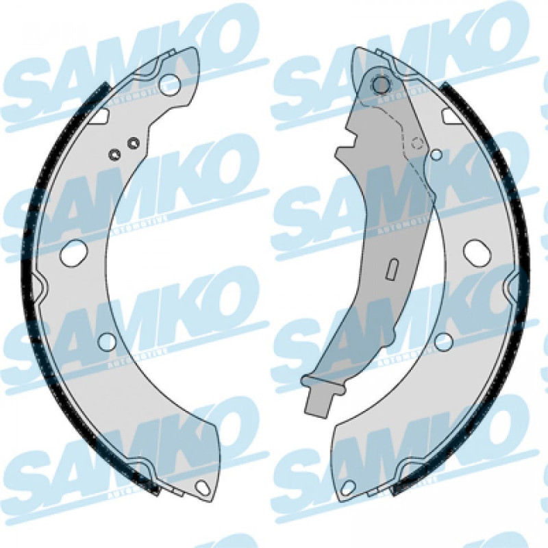 SAMKO 81182 Brake Shoe Set Rear for