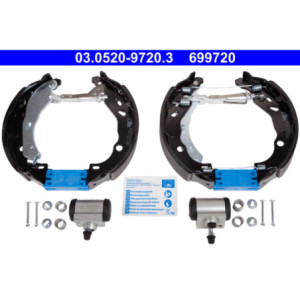ATE 03.0520-9720.3 Brake Shoe Set Rear for 208 C3 C4 Cactus 301 C-Elysee