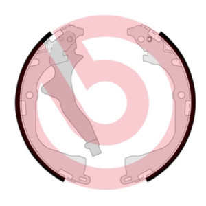 BREMBO S 85 542 Kit ganasce freno posteriore per VW Amarok