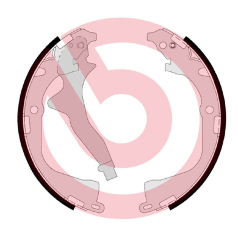 BREMBO S 85 542 Brake Shoe Set Rear for VW Amarok